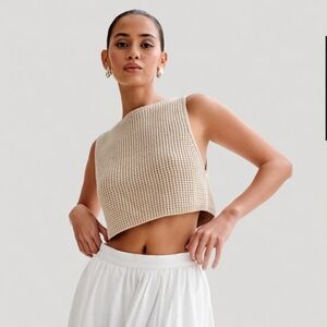 Gianni Sleeveless Knit Top - Natural
